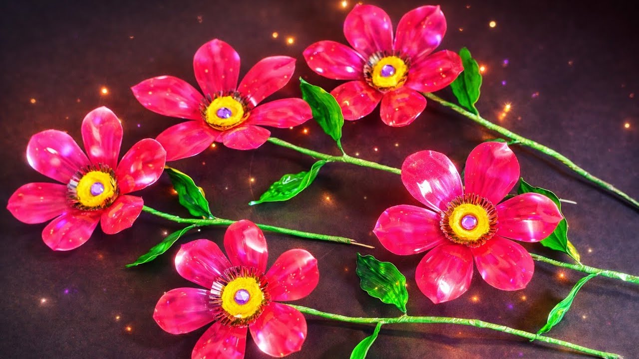 Easy & Beautiful Plastic Bottle Flower Craft Design | Home Decor Ideas | waste Plastic Bottle Craft
