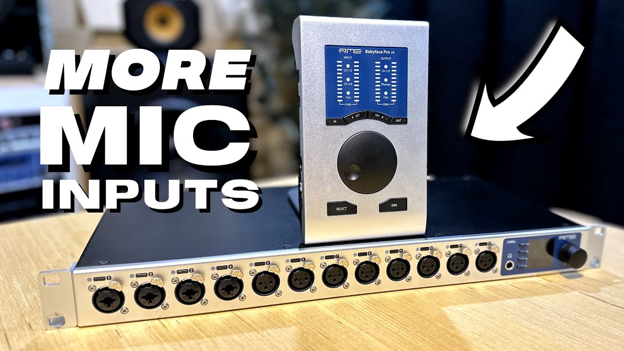 Adding Mic Inputs: RME BabyFace to the RME 12 Mic via ADAT
