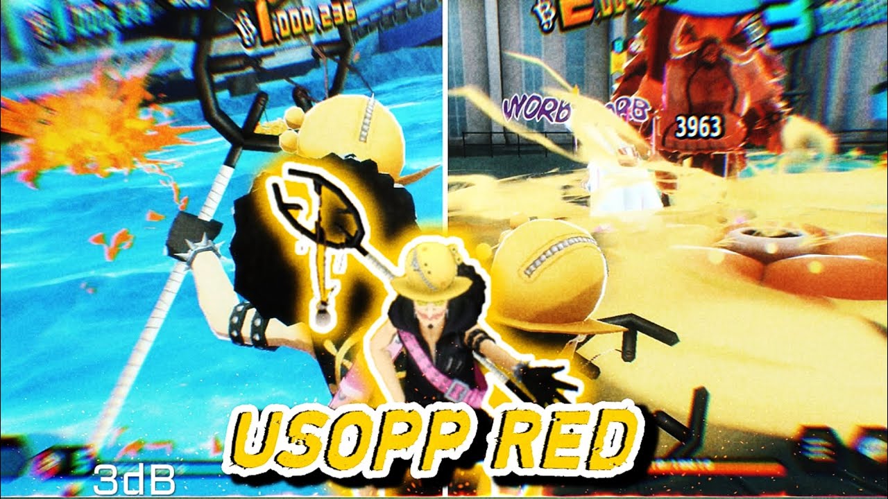 Даже на 4* Хорош! Opbr RED Usopp Gameplay , Meta Attacker / One piece bounty rush RED Usopp