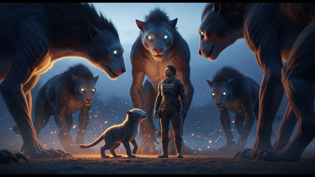 The Predator Pack Surrounded the Human, Until One Cub Asked, “Do We Shield You Now”? | HFY Story