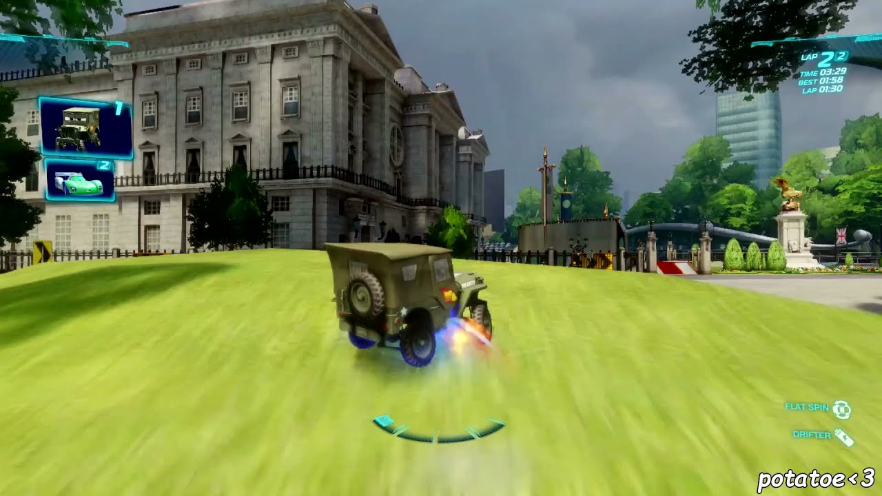 cars 2: the video game | Sarge - hyde tour | potatoe