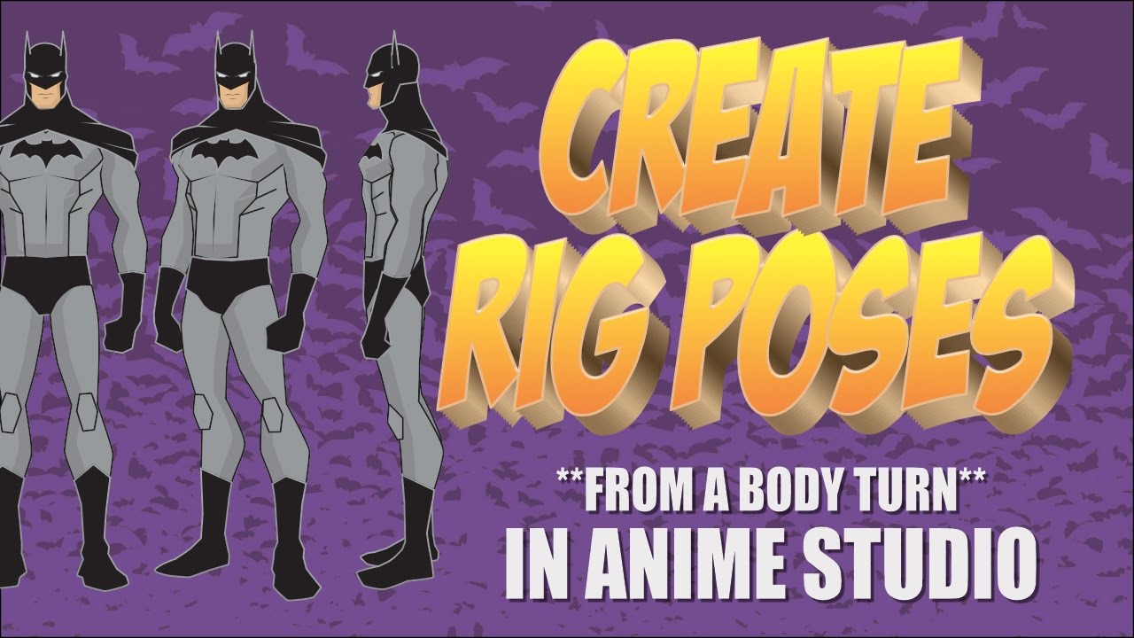 How to use a body turn to create rigged character poses in Anime Studio or  MOHO 12