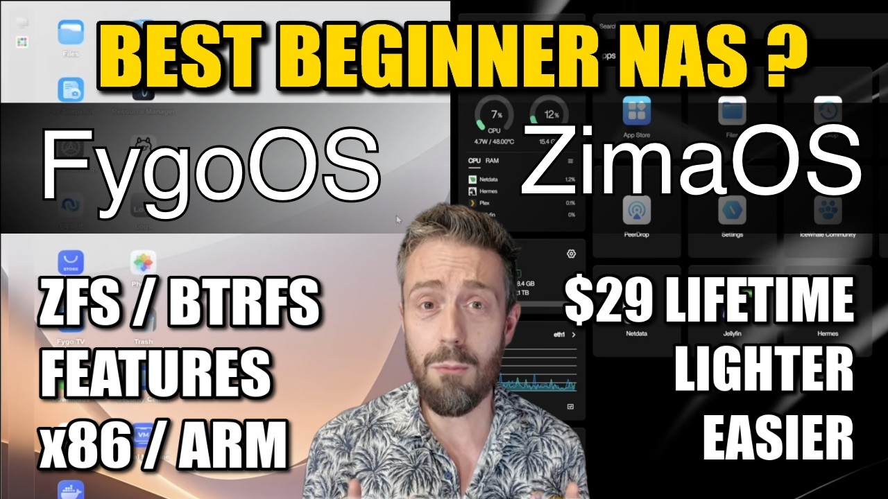 ZimaOS vs Fygo OS - BEST BEGINNER NAS SOFTWARE?