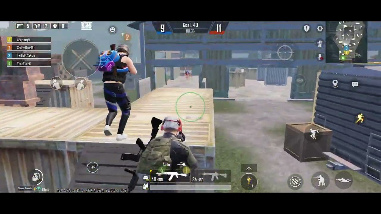 Playing arena match with random in #bgmi