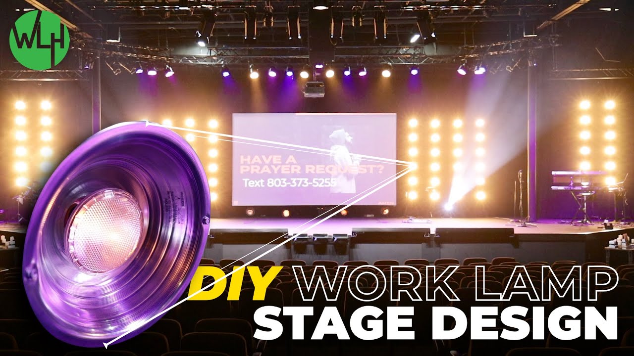 DIY Work Lamp Stage Design for Your Church