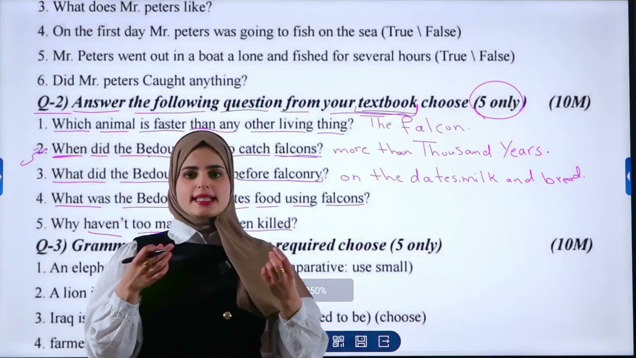 انكليزي ثالث متوسط  اسئلة الوحده الثالثه مع الحل  2026 