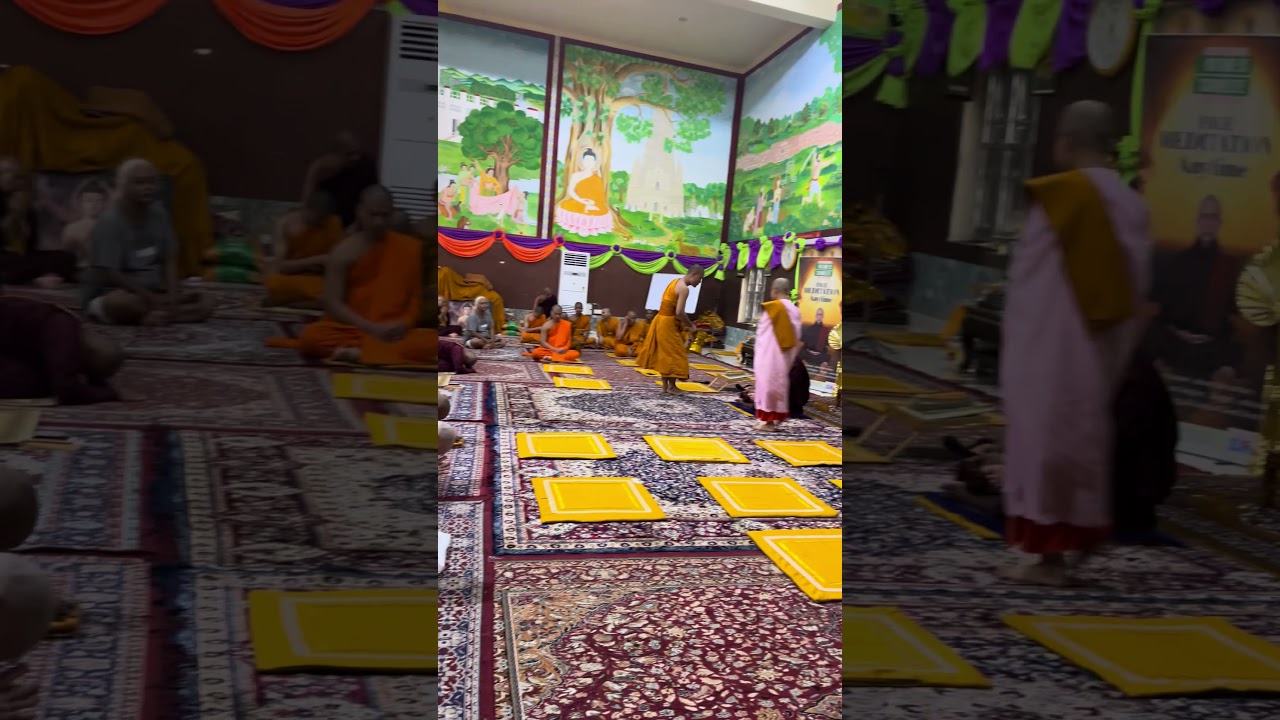 Myanmar nuns chanting