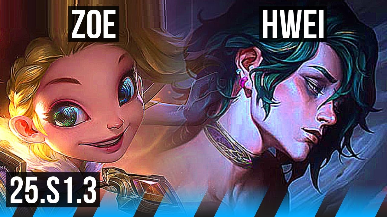 ZOE vs HWEI (MID) | 6/0/1, Dominating | KR Challenger | 25.S1.3