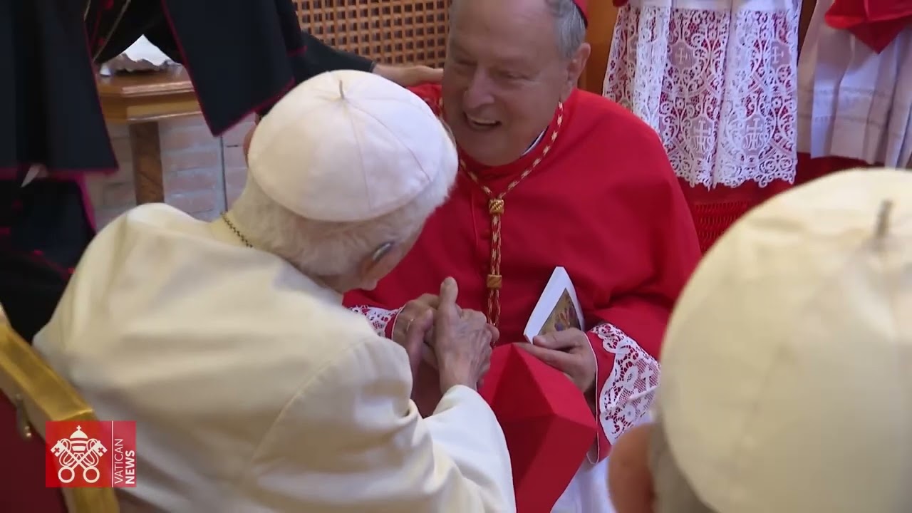 27 agosto 2022, incontro di papa Benedetto XVI con i nuovi cardinali dopo il concistoro