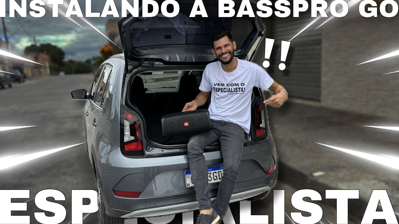 INSTALANDO A JBL BASSPRO GO NO MEU CARRO!!! 🚗 🔊💥🤯
