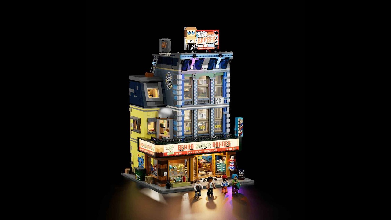 🔴 Live Lumibricks Barbershop modular build & Starlight charity stream