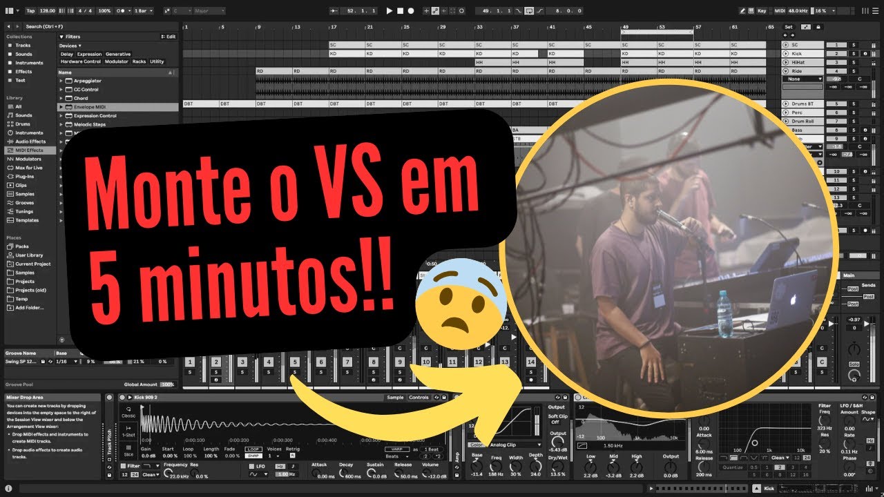 Como montar um template profissional de VS (Multitrack) - Ableton Live