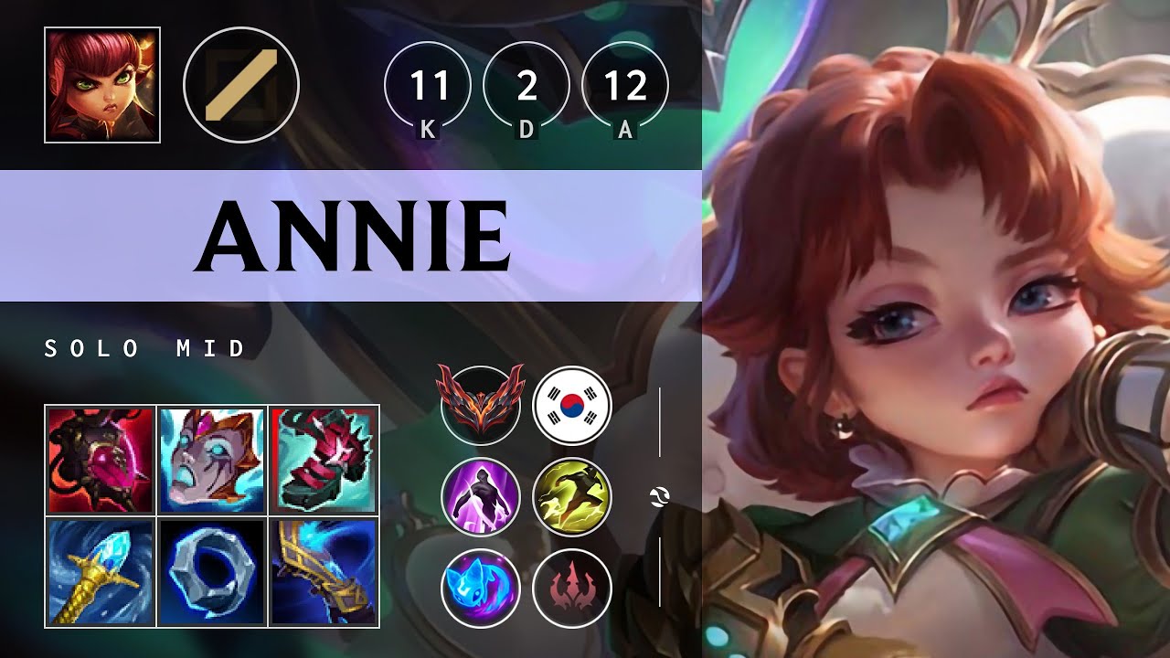 Annie Mid vs Zed - KR Grandmaster Patch 25.S1.2