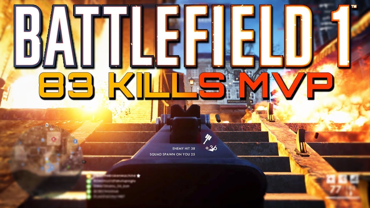 Battlefield 1: 83 Kills with the New SMG! (PS4 PRO Multiplayer Gameplay)