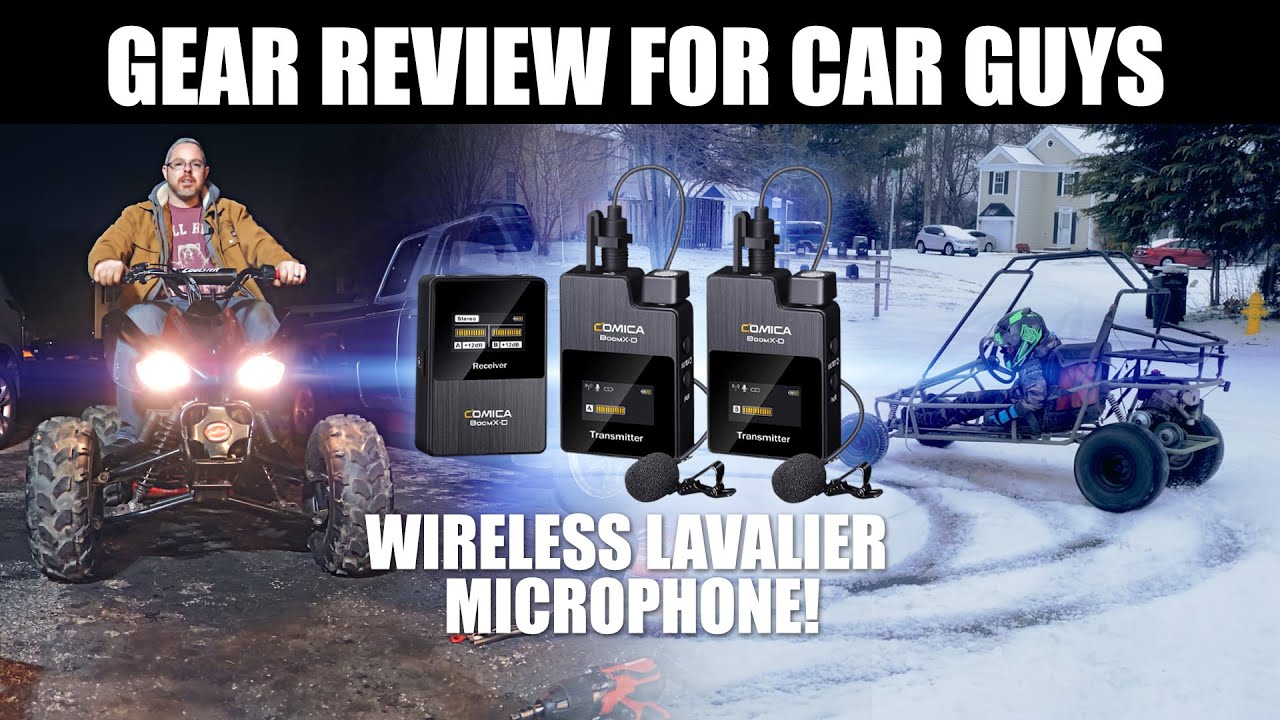Go kart donuts and Quad repair with the Comica BoomX-D D2 Wireless Microphone System 