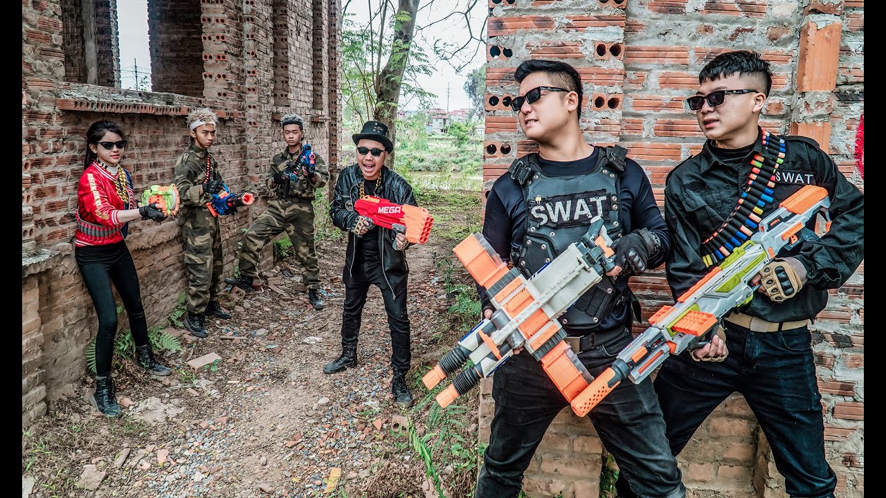 Игра LTT ​​Nerf War: элитный воин SEAL X Nerf Guns сражается и уничтожает террориста Мистера Зеро!