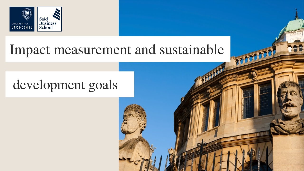 Webinar: Impact measurement and sustainable development goals