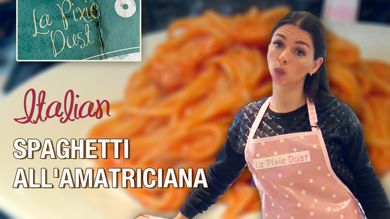 Spaghetti All'Amatriciana - Traditional Italian Recipe - Amatriciana Sauce
