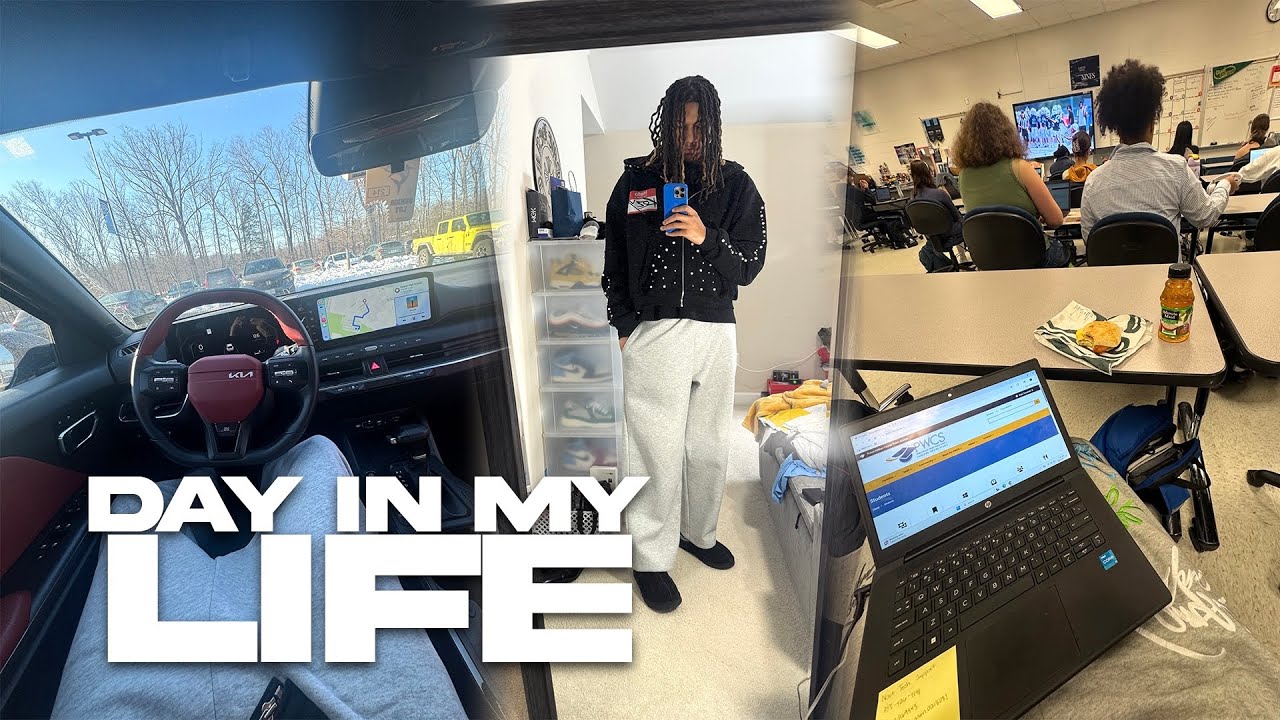 SLOW DAY IN MY LIFE AS A HIGH SCHOOL SENIOR | grwm, drive with me, homework