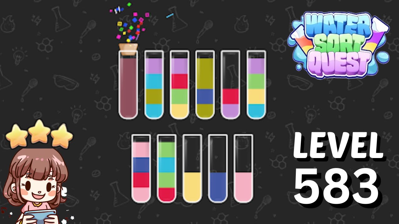 Water Sort Quest Level 583 Solution 🧪