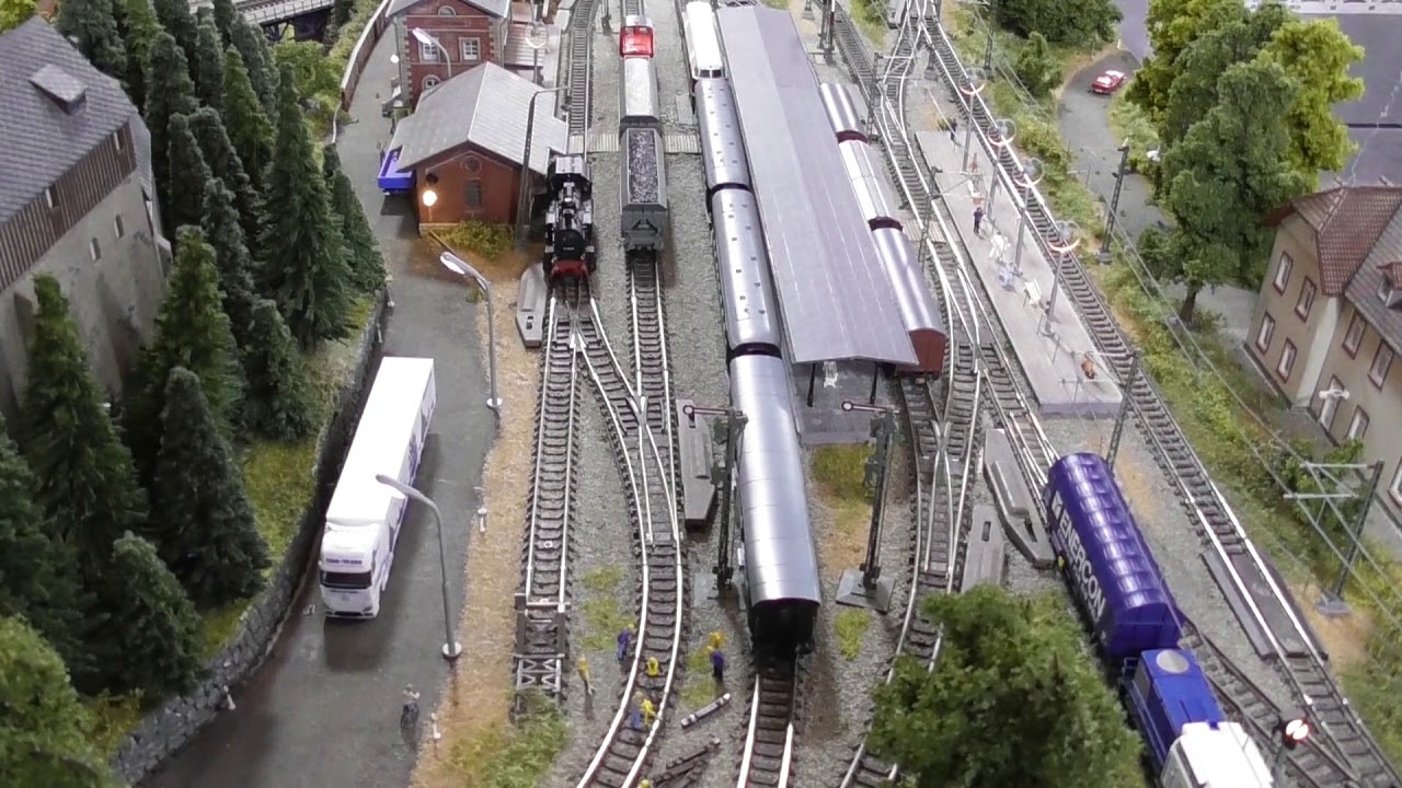 Spur N Messeanlage Fleischmann auf IMA / Märklintage 2019 in Göppingen