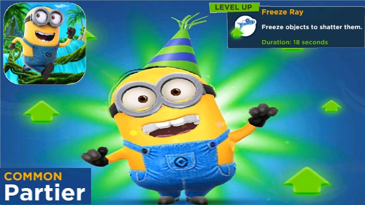 Partier Minion Rush Level Up Costume gameplay walkthrough ios & android