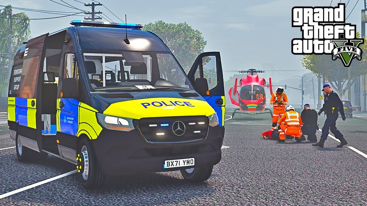 EPIC TSG Drug Raid & Fatal Protest - Air Ambulance Called! | GTA 5 UK Riot Police LSPDFR Mod