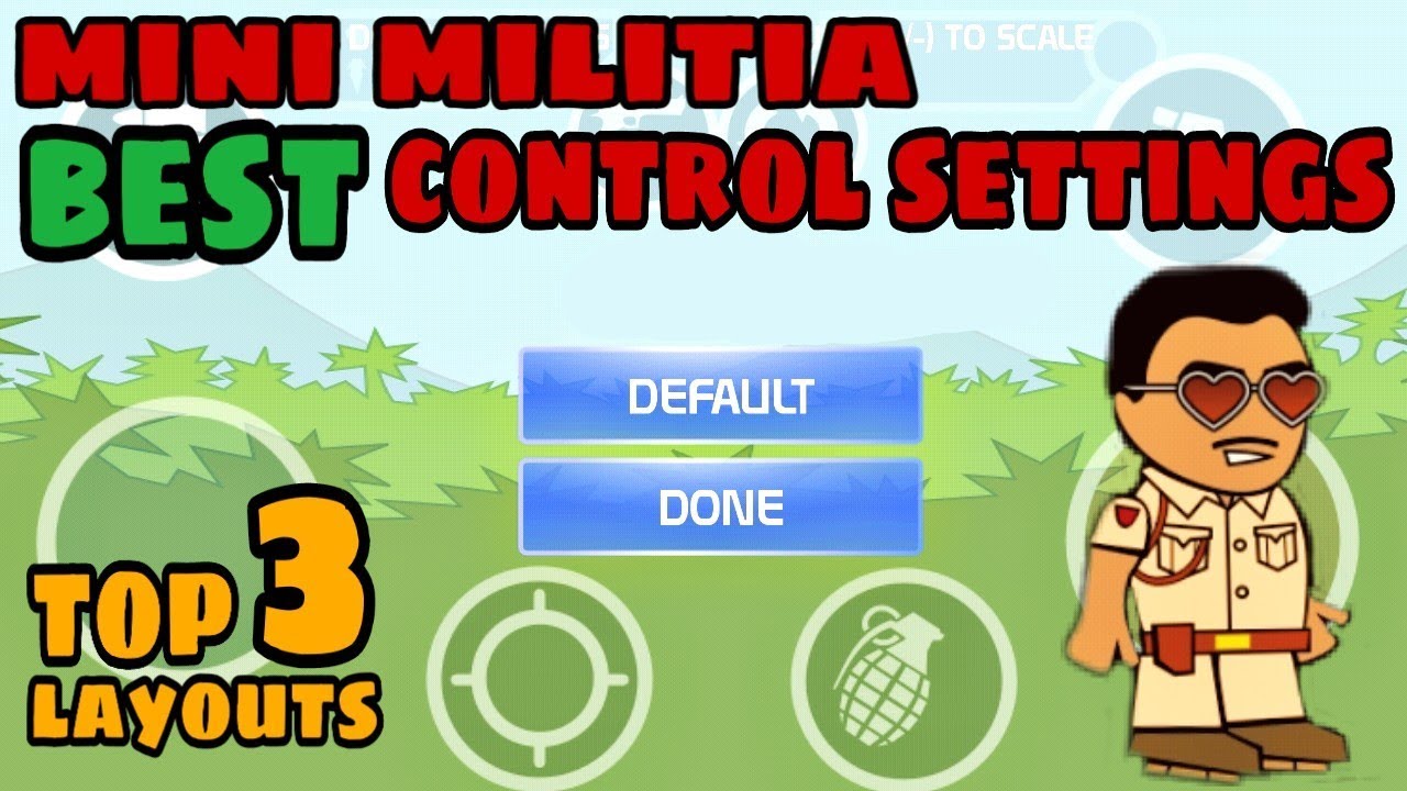 Mini militia [ doodle army 2 ] control settings | Best control layout | by Aniket khipal