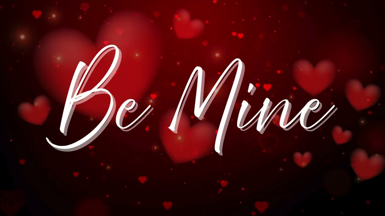 Be Mine | Romantic Red Hearts Background