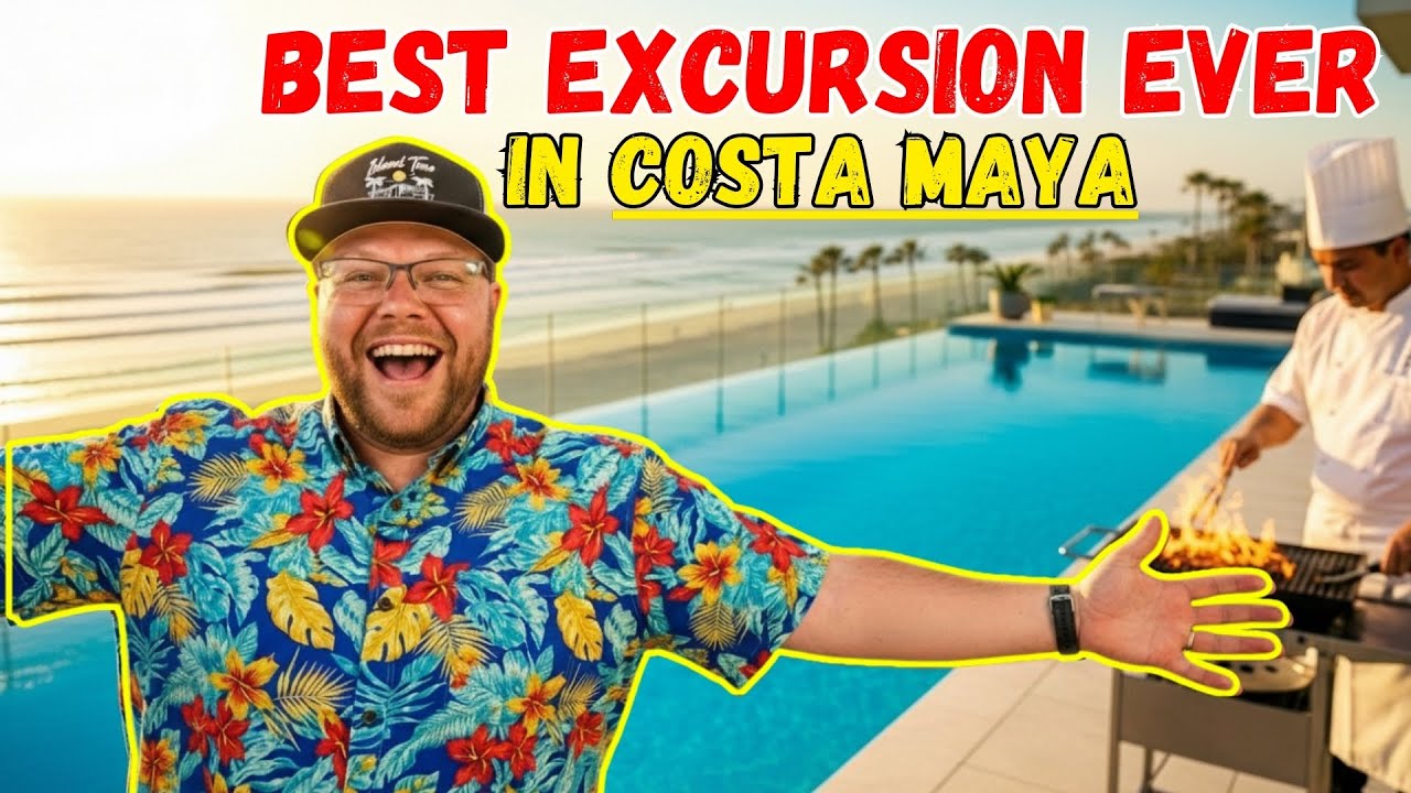 This Costa Maya Excursion Was NEXT LEVEL | Private Chef & Beachfront Home With Rooftop Pool