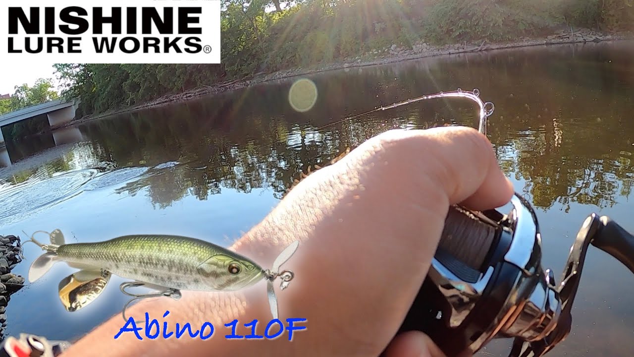 This is how to target river smallies on Nishine Lure Works' Abino 110F. ニシネルアーワークス アビノー110Fで川スモールゲーム