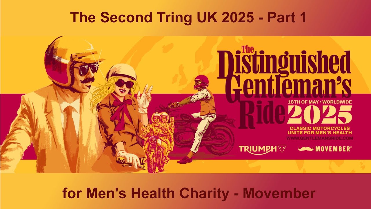 168-1. Pt.1 - The 2nd Tring UK 2025 - The Distinguished Gentleman's Ride - for Charity Movember (4K)