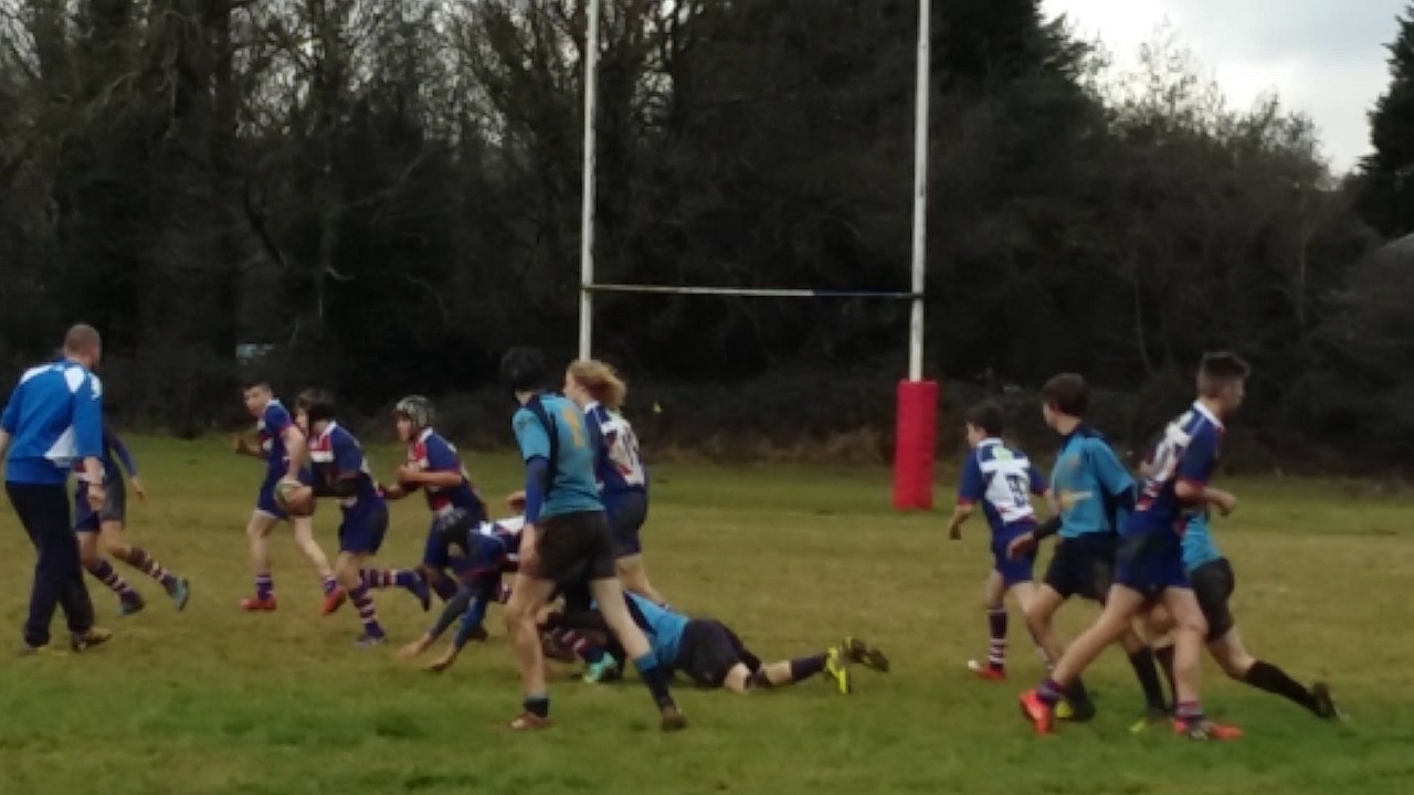 Treharris RFC vs Pencoed 8-01-2017 video 1