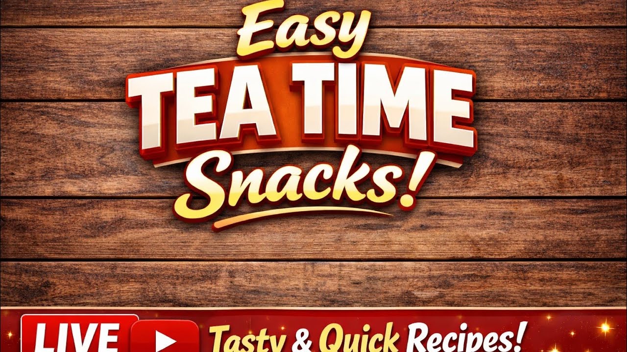 Shweta's Indian Recipes  Quick & Crispy Tea Snacks | Evening Special Live
