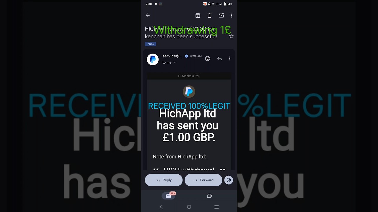 PayPal Earning App| Withdrawal Proof  #earneasy #money #free