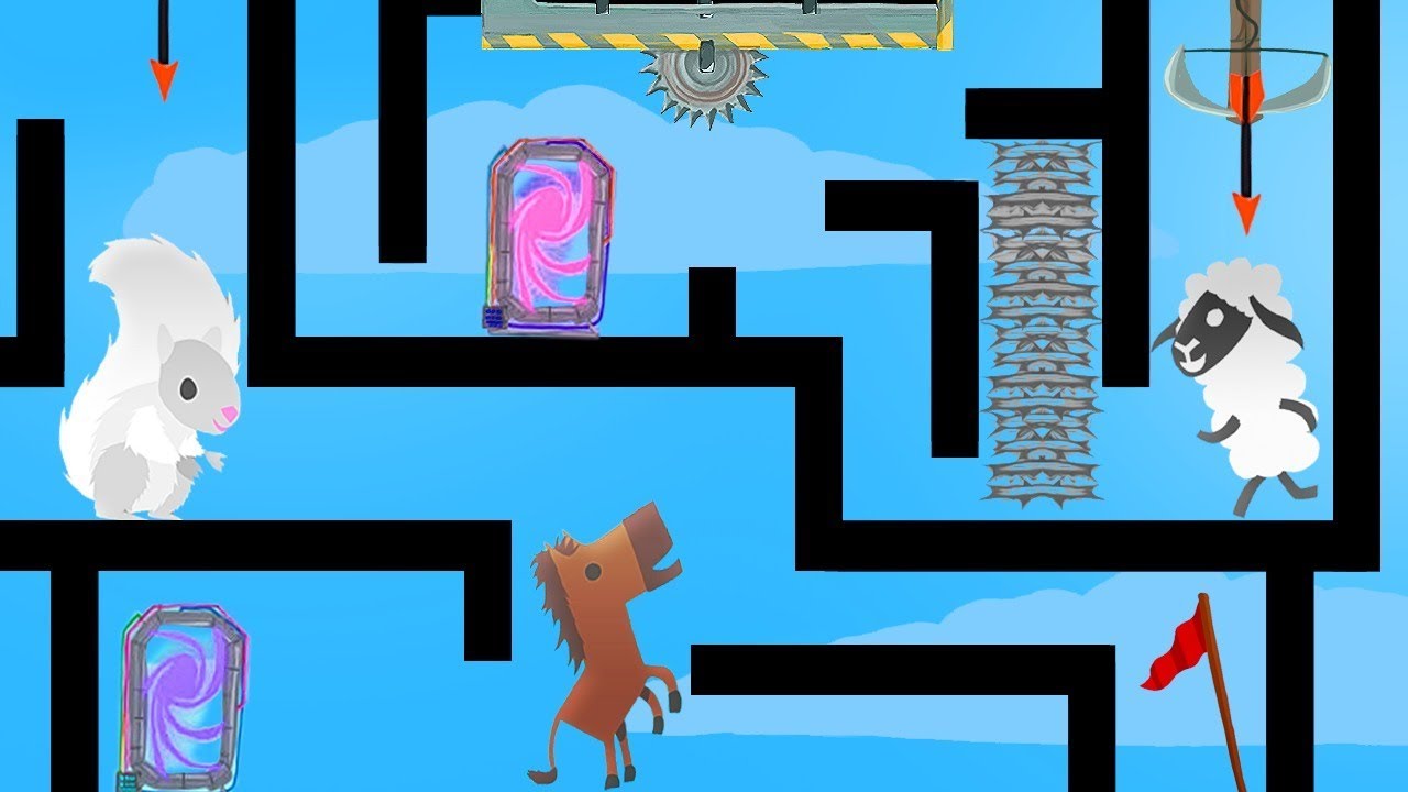 BRUTAL MAZE OF TRAPS! (Ultimate Chicken Horse)