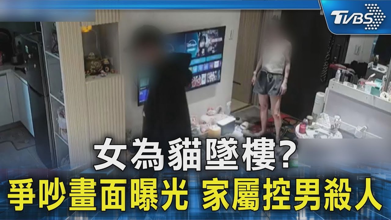 女為貓墜樓? 爭吵畫面曝光 家屬控男殺人｜TVBS新聞 @TVBSNEWS02
