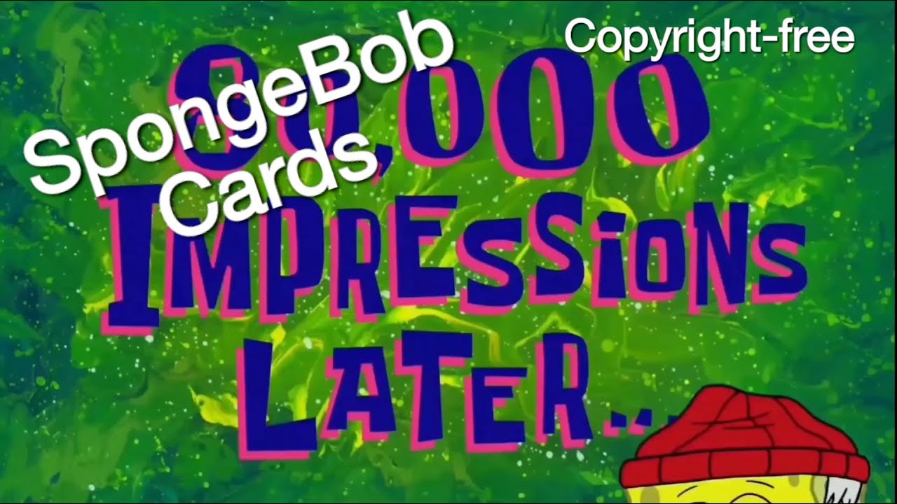 SpongeBob Timecards (Copyright Free)
