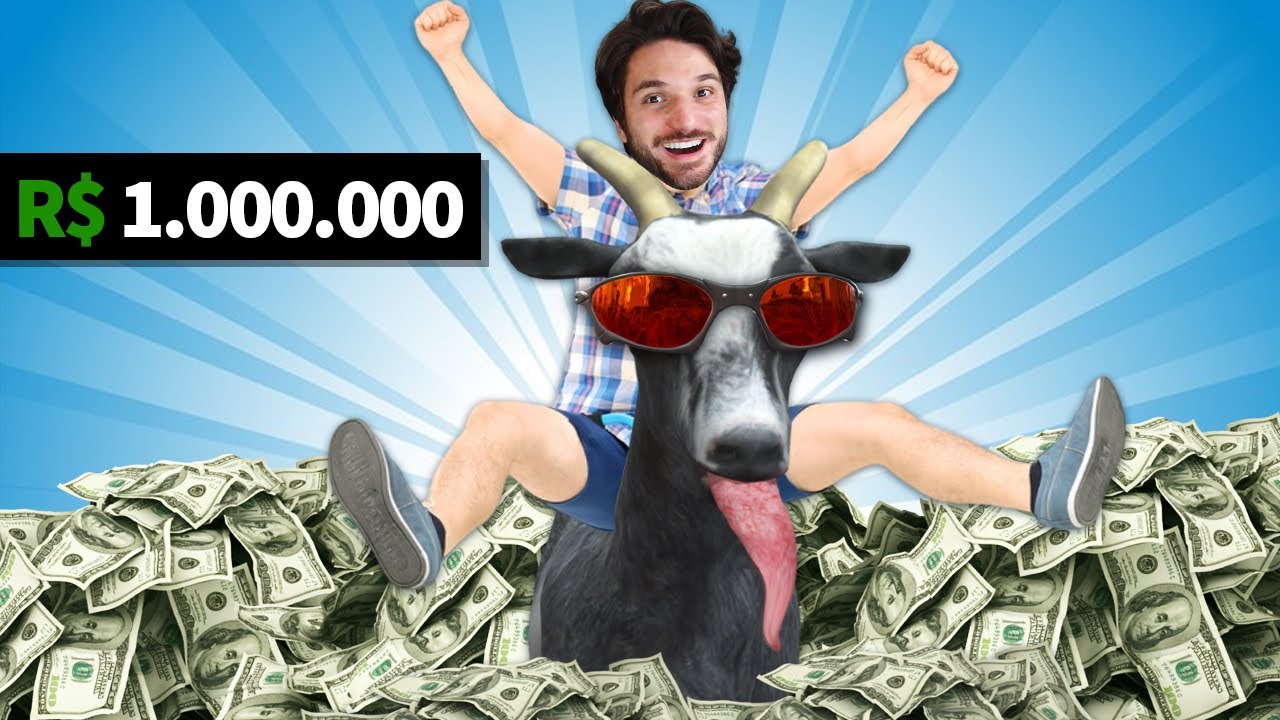 COMO UMA CABRA CONSEGUIU 1.000.000 DE REAIS EM APENAS 1 VÍDEO??? - Goat Simulator 3