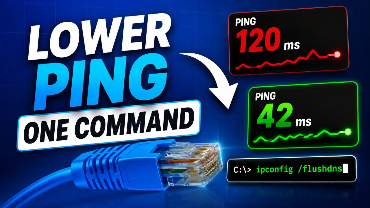 How To Reduce Ping In Games (ONE COMMAND) | Fix High Ping And Packet Loss 2026