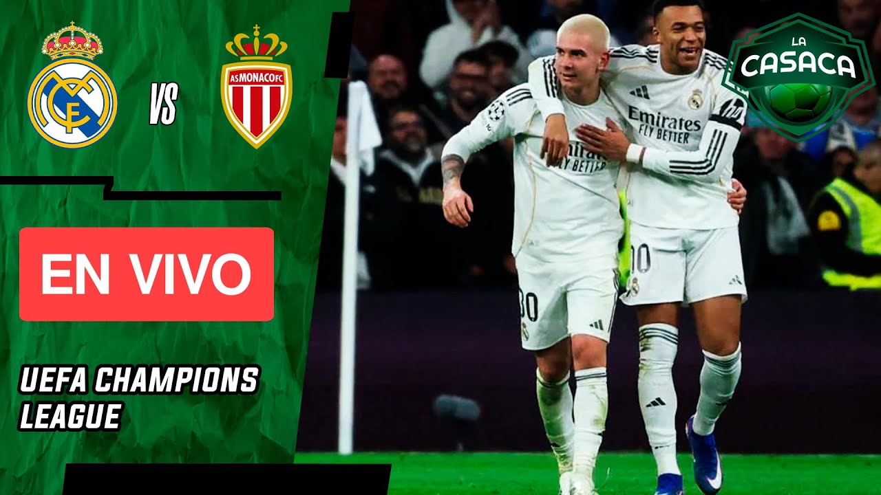 ⚽ REAL MADRID vs MONACÓ (EN VIVO) 🔴 Champions League Jornada 7 🏆 La Casaca Futbol