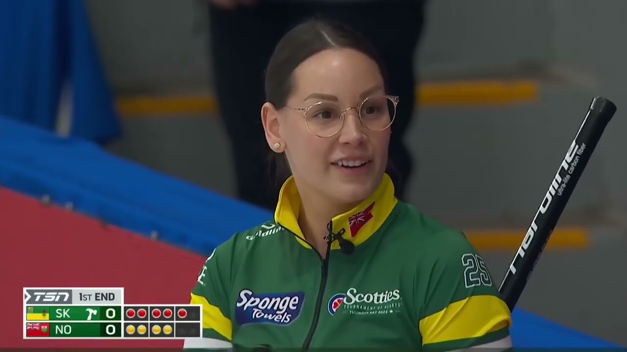 Draw 1- 2025 Scotties Tournament of Hearts - SK (Martin) vs. NO (McCarville)