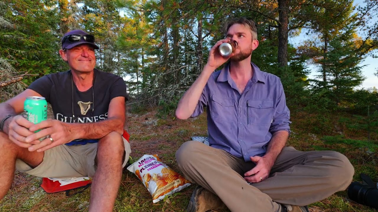 3-Day Camp with my Dad on a Pristine Lake + Huge Stick Stove