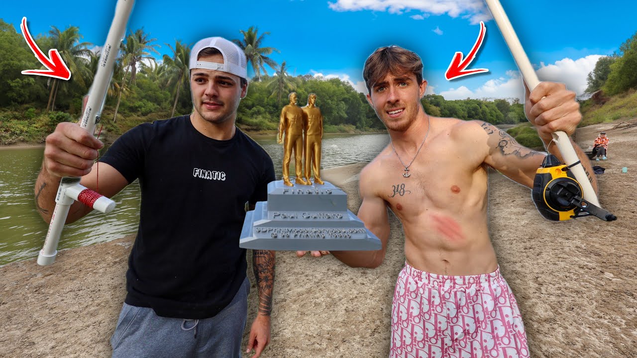 No BUDGET 1v1 FISH TRAPPING DEVICE for $100,000 Trophy (River monster)