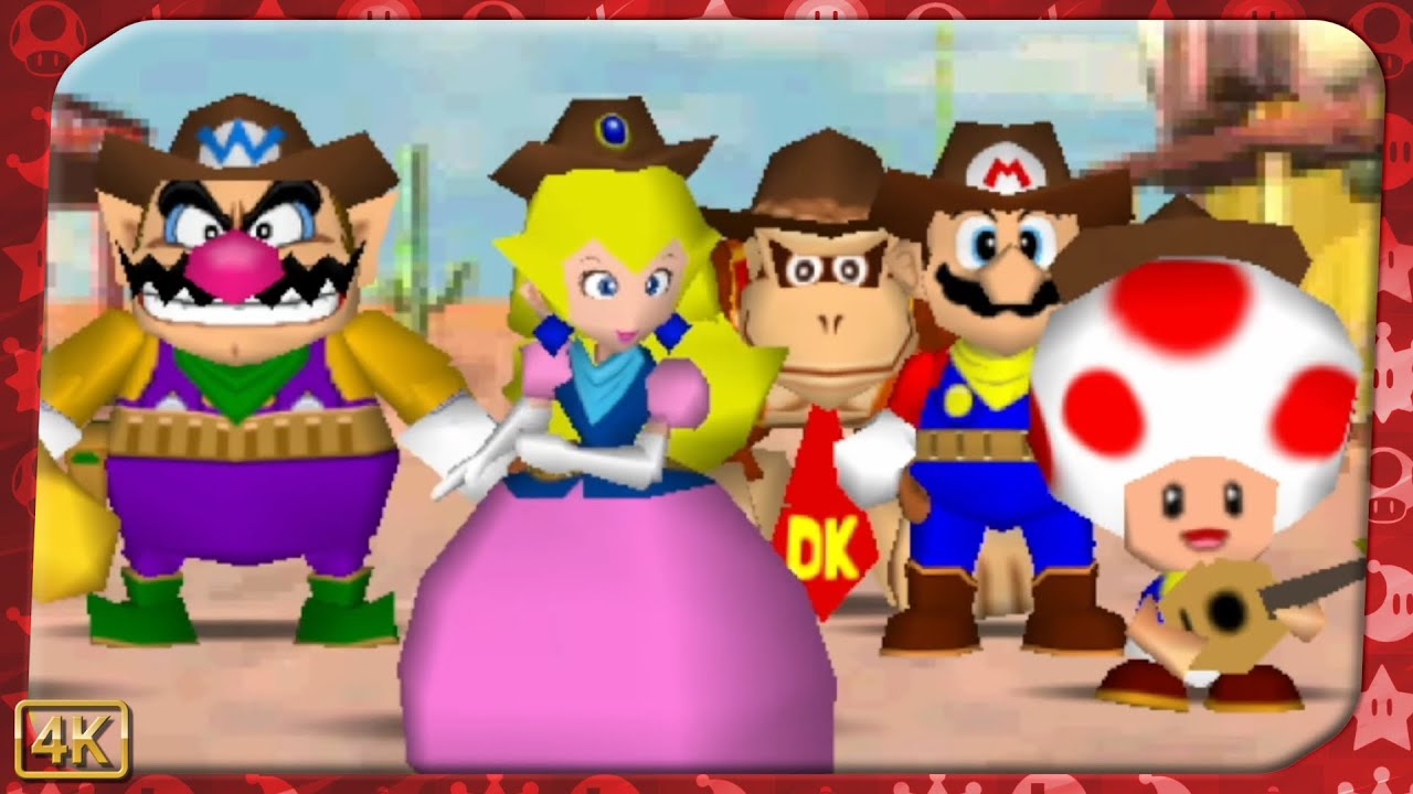 Mario Party 2 for N64 ⁴ᴷ Western Land (Peach gameplay)