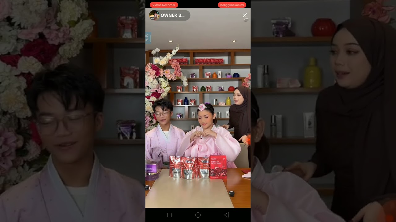 Defan live di owner beauthinic