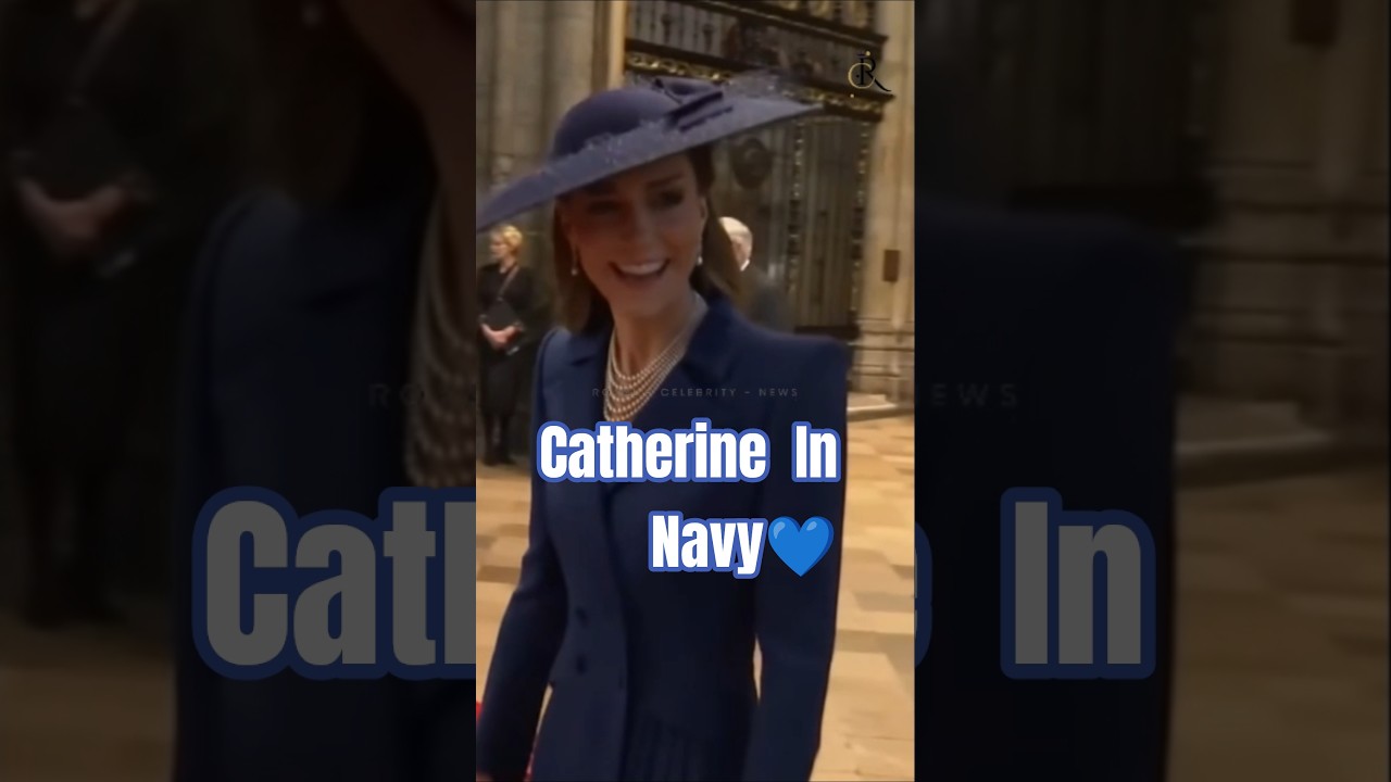 Princess Kate Dazzles in Navy as William Joins Her at Westminster #katemiddleton #princewilliam