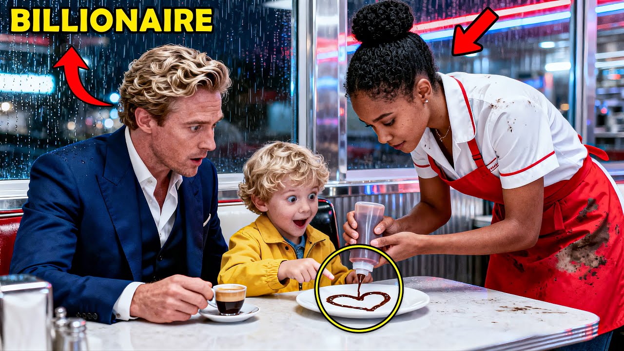 Billionaire’s Son Refused to Speak for 3 Months, Until a Black Waitress Drew a Heart on His Plate