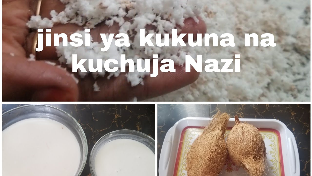 Jinsi ya Kukuna na Kuchuja Nazi/How to extract Coconut Milk
