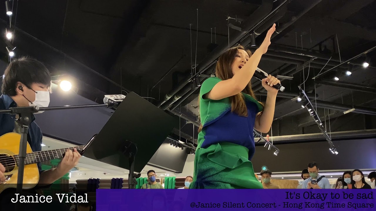 It's Okay to be sad Live - Janice Vidal Silent Concert @ Time Square